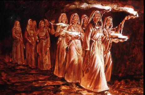 464x304 The Parable Of The 10 Virgins And Their Lamps God's Word For Women - 10 Virgins Painting
