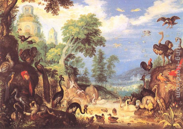 720x508 Roelandt Jacobsz Savery Landscape With Birds Painting Anysize 50 - 100 Birds Painting