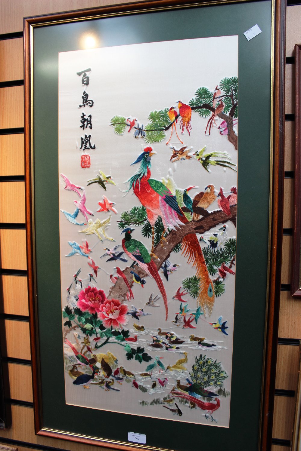 1000x1500 A Chinese Silk Embroidery (Framed) And Entitled 100 Birds - 100 Birds Painting