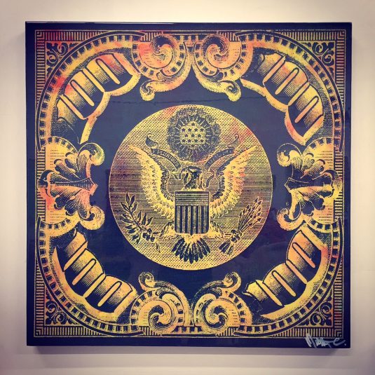 535x535 One Hundred And One Collection By Mister E For Sale - 100 Dollar Bill Painting