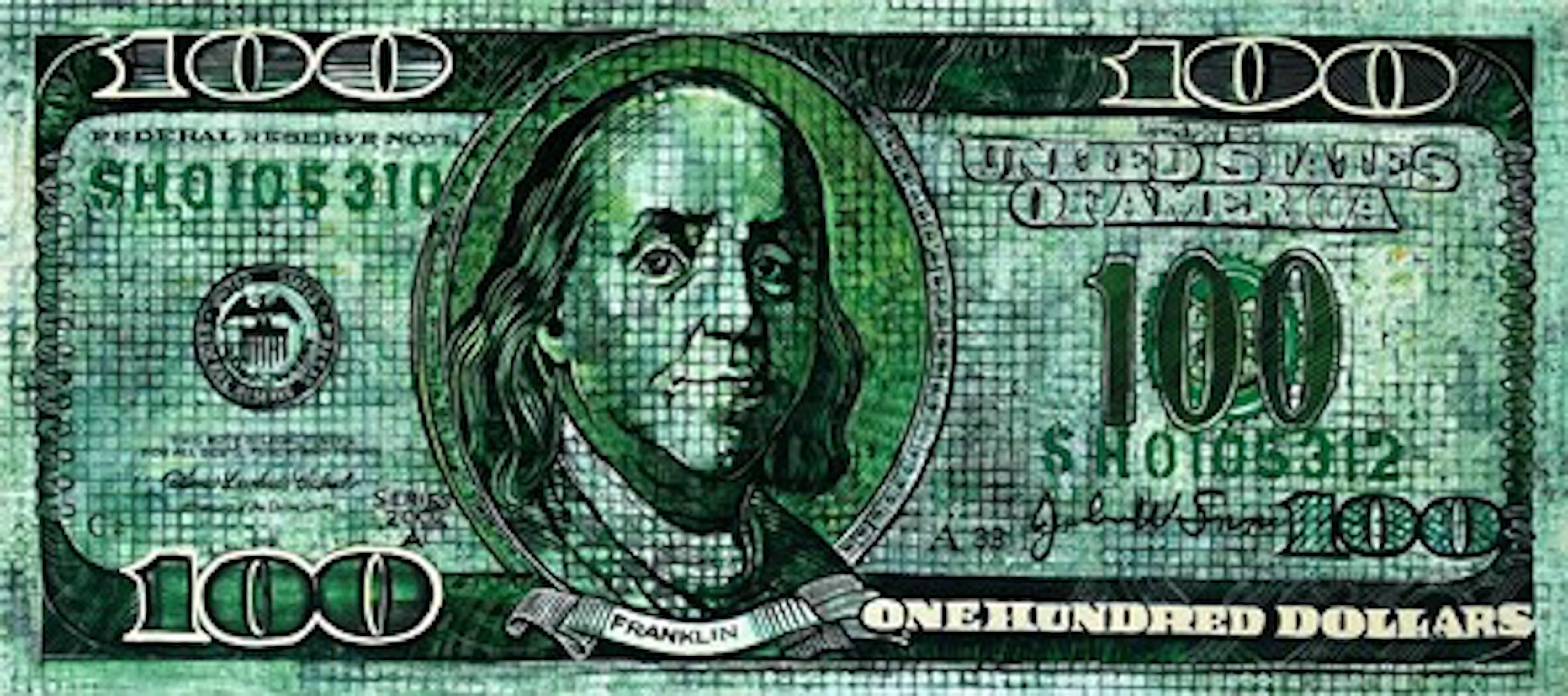 5000x2220 Scott Hewett - 100 Dollar Bill Painting