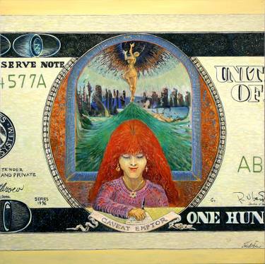 375x374 100 Dollar Bill Paintings For Sale Saatchi Art - 100 Dollar Bill Painting