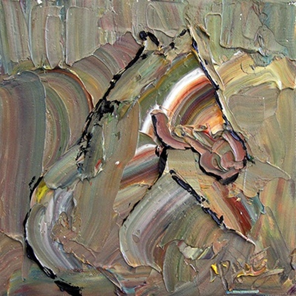 600x600 Summer Horse 72 By Texas Artist Laurie Pace, 100 Horses For 100 - 100 Horses Painting