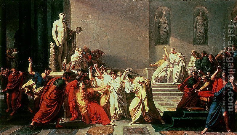 800x458 Death Of Julius Caesar (100 44 Bc) Vincenzo Camuccini Reproduction - 100 Painting
