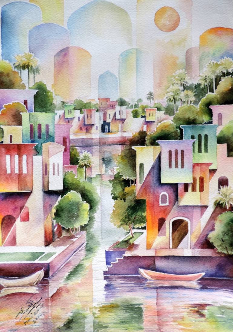 770x1095 Saatchi Art 1001 Night 2 Painting By Munir Alubaidi - 1001 Nights Painting