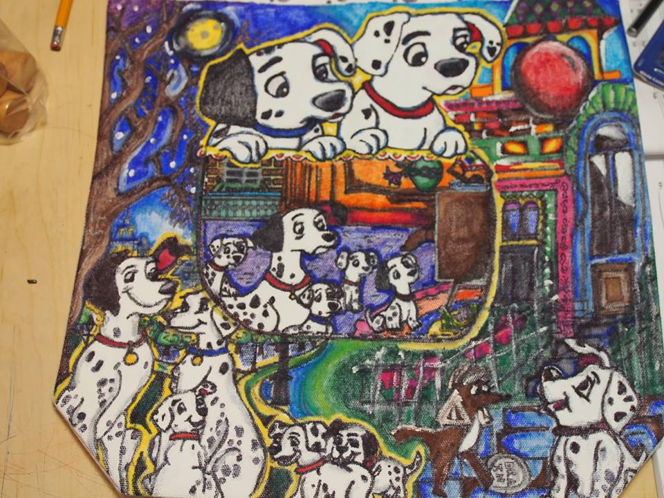 960x720 Hand Painted 101 Dalmatians Bag By Mochiangelo - 101 Dalmatians Painting