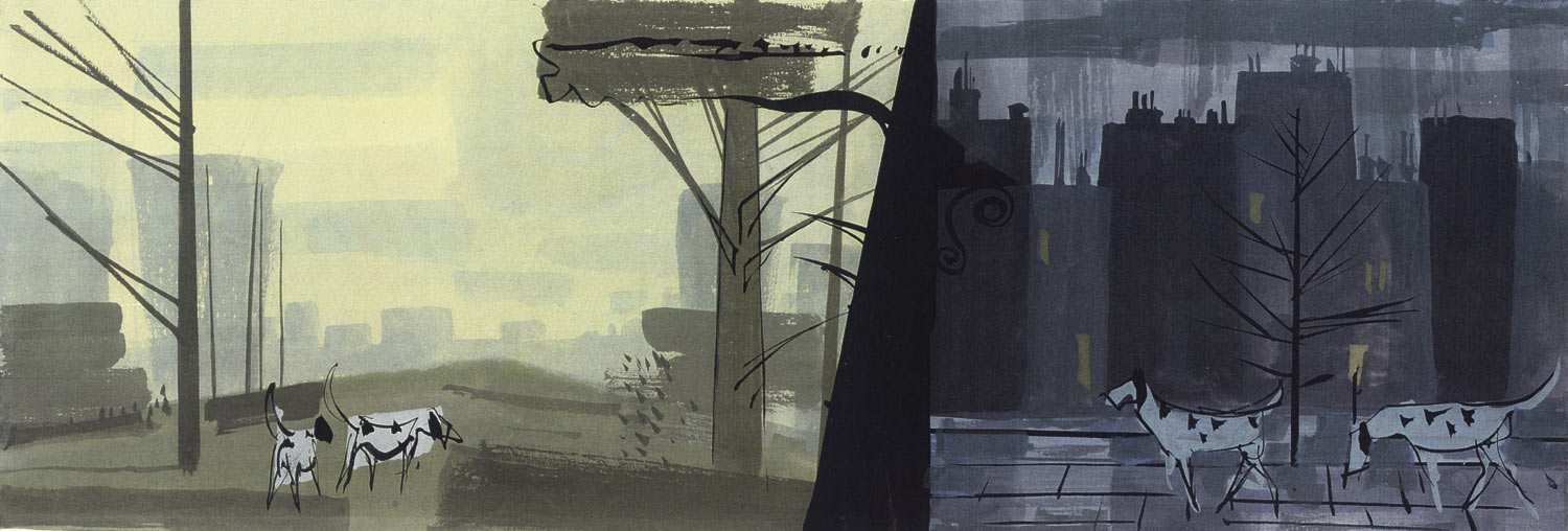 1500x508 The Illusion Of Life The 101 Dalmatians - 101 Dalmatians Painting