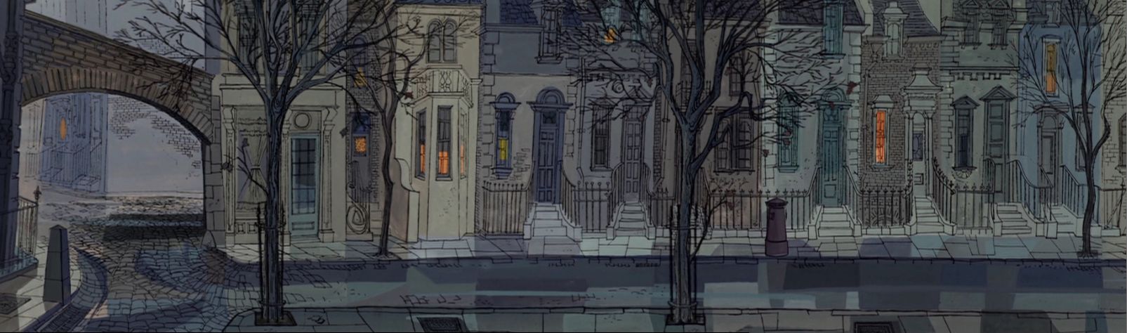 1605x474 One Hundred And One Dalmatians Concept Art We Are Arting - 101 Dalmatians Painting