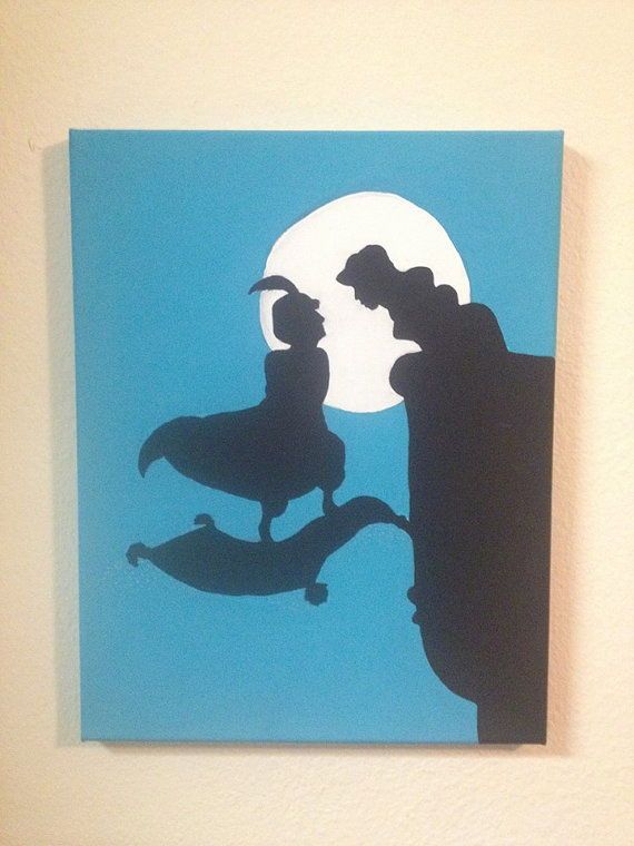 570x760 11x14 Painting Of Disney's Aladdin Featuring Princess Jasmine. Can - 11x14 Painting