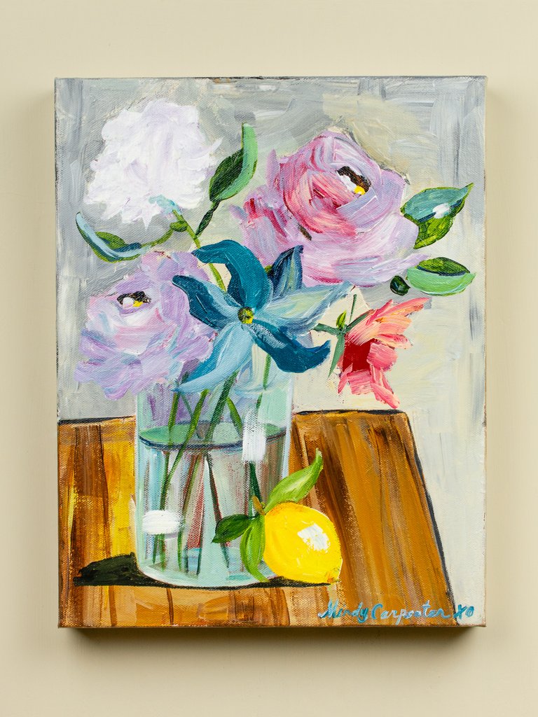 768x1024 Original Les Fleurs Painting - 11x14 Painting
