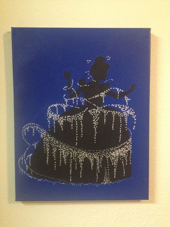570x760 11x14 Painting Of Disney's Cinderella. Can Do Any Color - 11x14 Painting