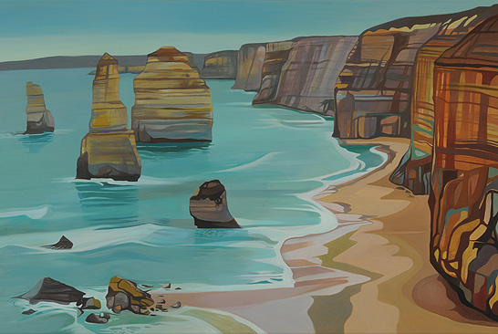 546x366 Anna Dillon The Artist - 12 Apostles Painting