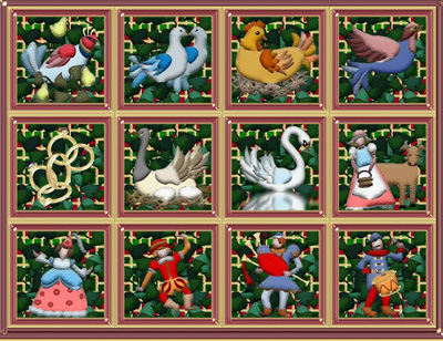 400x308 Bestiaria Latina Blog 2012 - 12 Days Of Christmas Painting