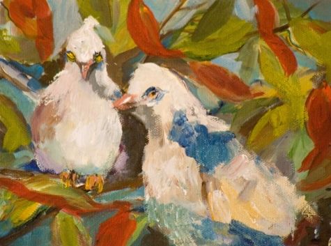 475x353 Christmas Original Art Paintings - 12 Days Of Christmas Painting