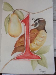 236x314 Partridge In A Pear Tree Craft - 12 Days Of Christmas Painting