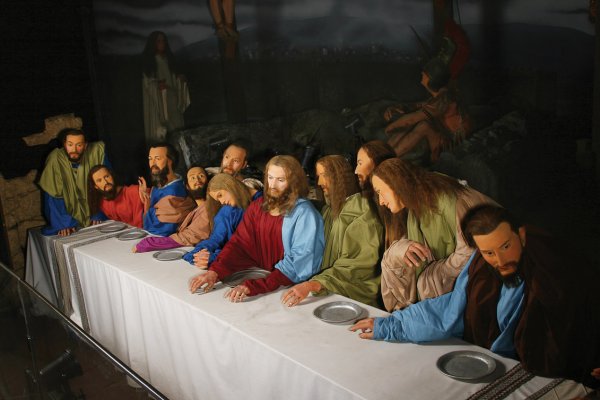 600x400 152 The Last Supper Disply Jesus And His 12 Disciples - 12 Disciples Painting