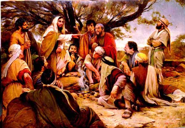 600x416 Jesus Calls The 12 Disciples, Picture Mark 67 - 12 Disciples Painting