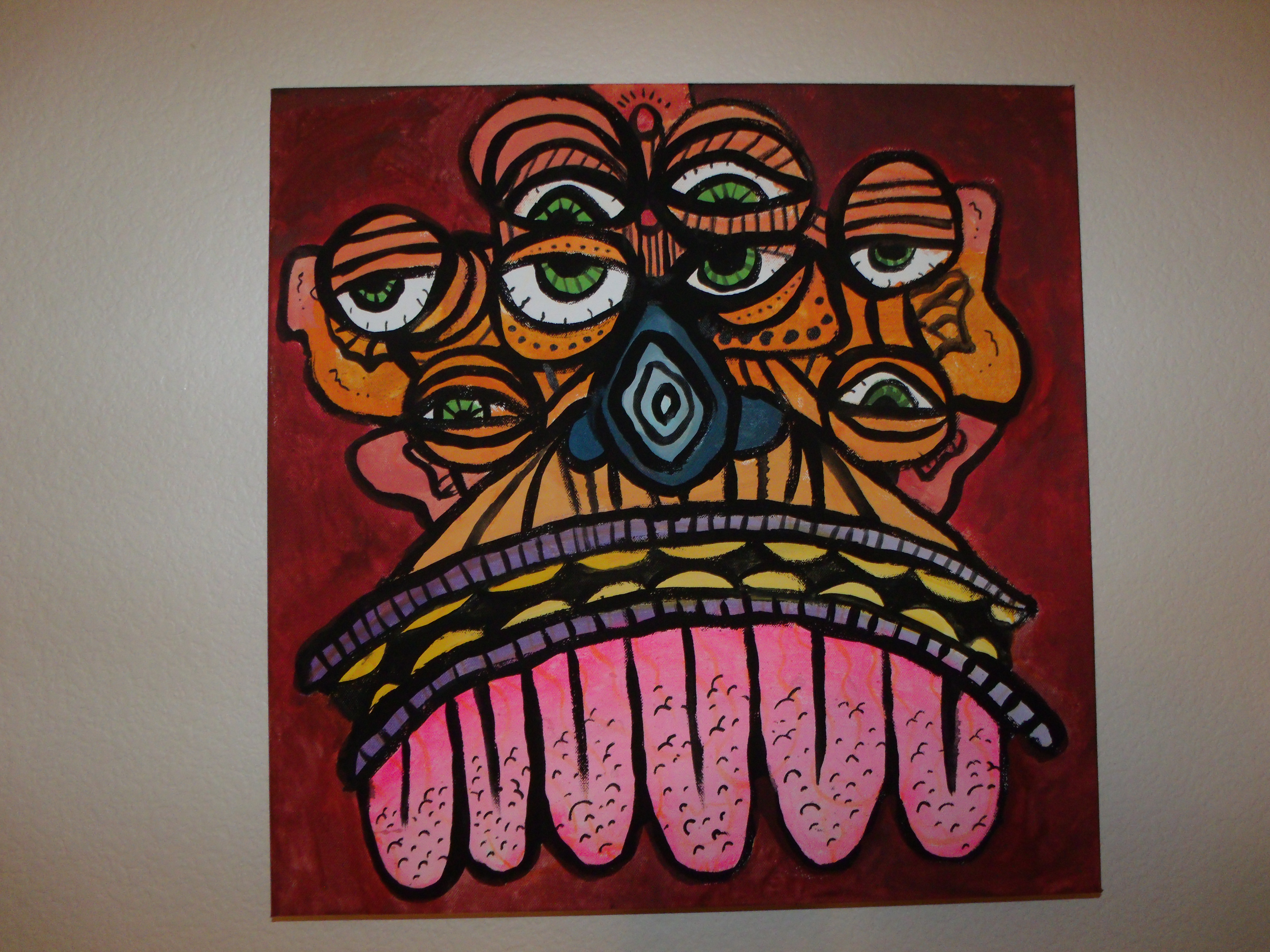 4608x3456 12 X 12 Acrylic Painting By Mike Mcpuff Mcpuff - 12 Painting