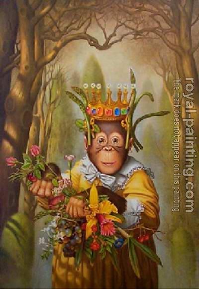 400x581 Unknown Artist Dress Monkey 12 Painting Best Paintings For Sale - 12 Painting
