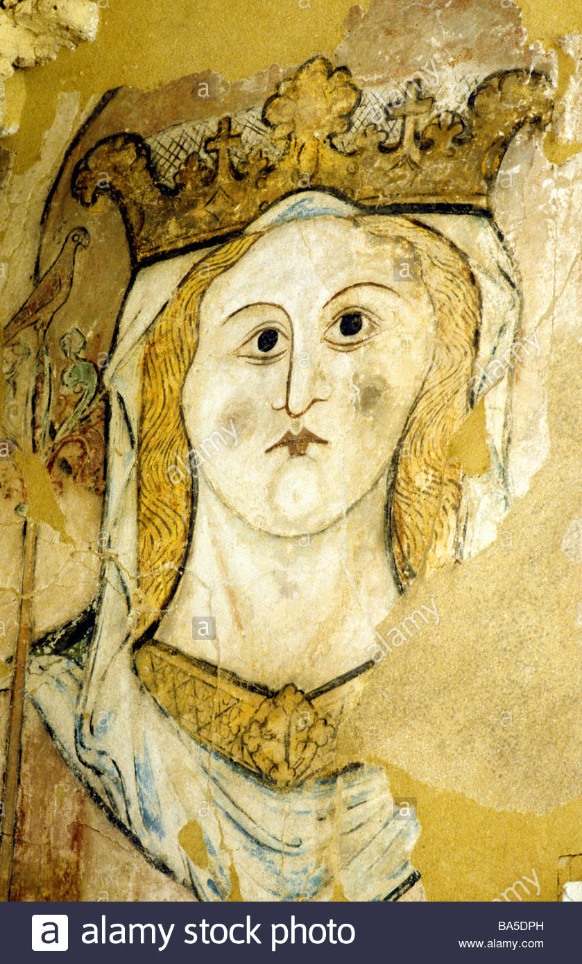 839x1390 Horsham St Faith Priory Medieval Wall Painting Of Saint Faith 13th - 13th Century Painting