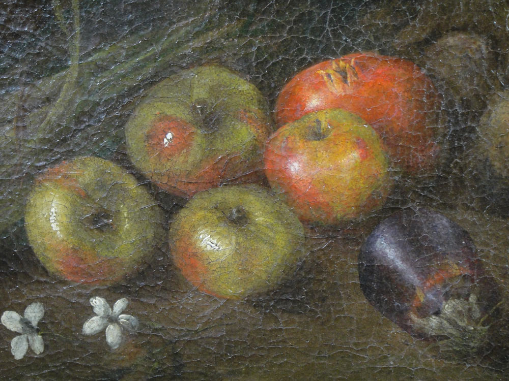 1000x750 Still Life Antique Painting Oil On Canvas 17th Century 1600'S - 1600s Painting