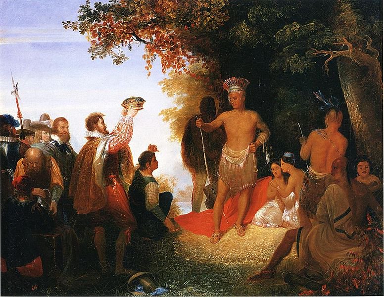 776x600 The Coronation Of Powhatan, Early 1600s Painted By John Gadsby - 1600s Painting