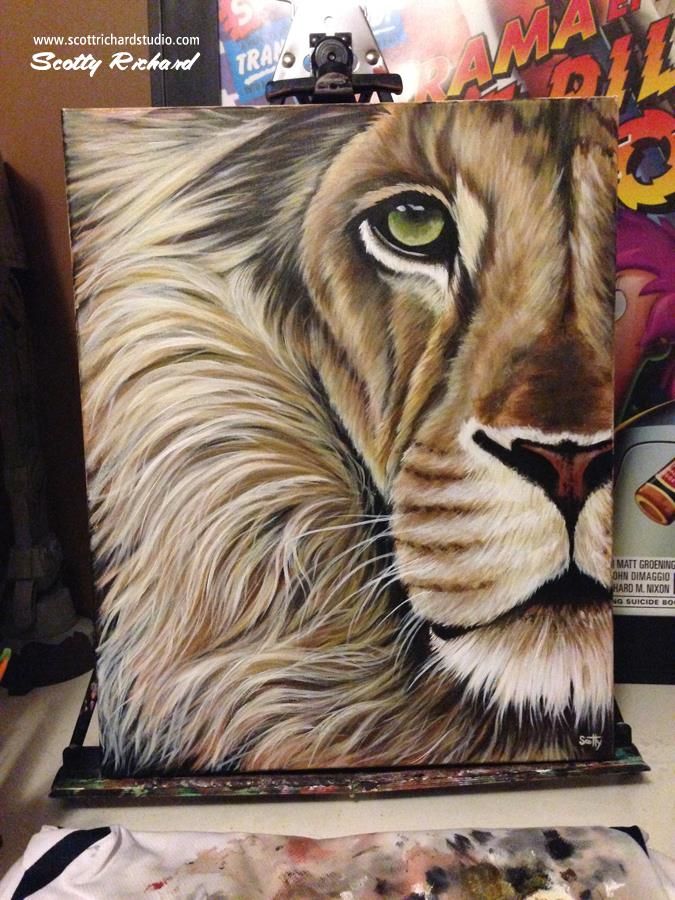 675x900 The King Acrylics On 16x20 Canvas Scotty's Paintings - 16x20 Canvas Painting