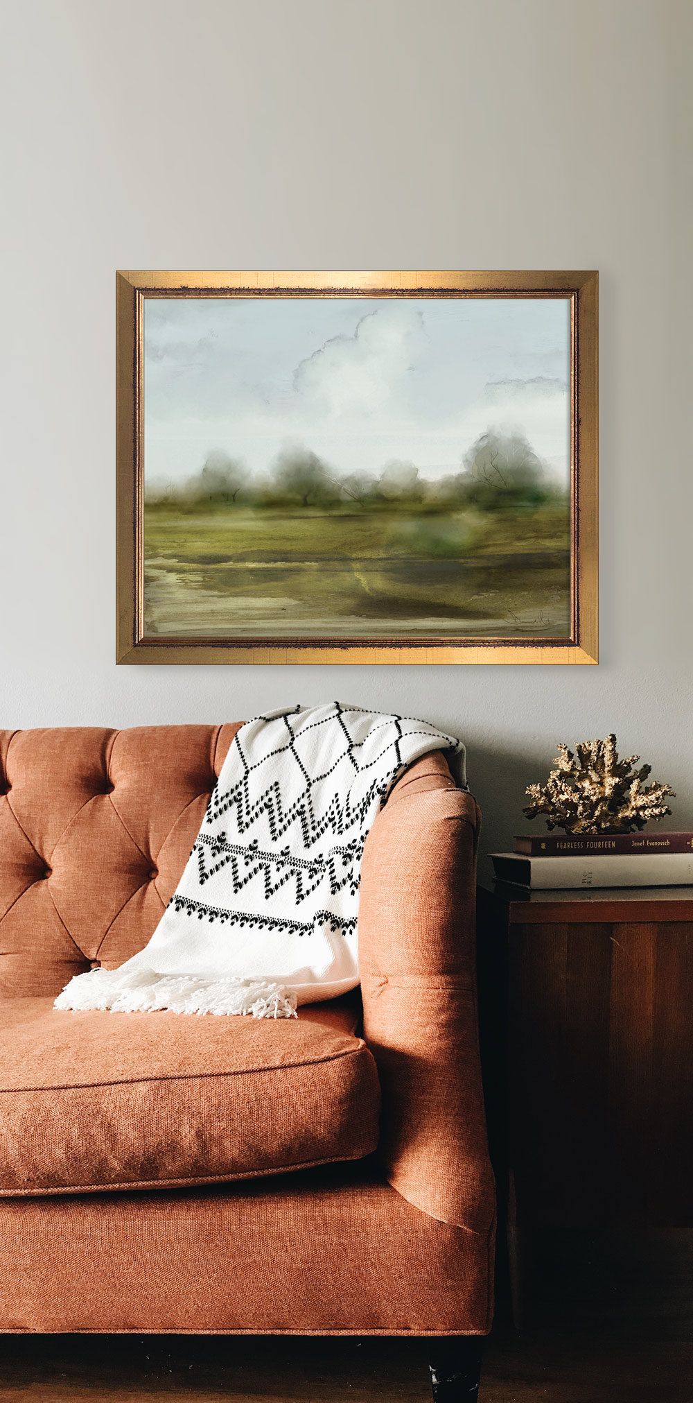 1000x2023 Landscape Painting, Large Wall Art, Landscape Print, Printable Art - 16x20 Painting