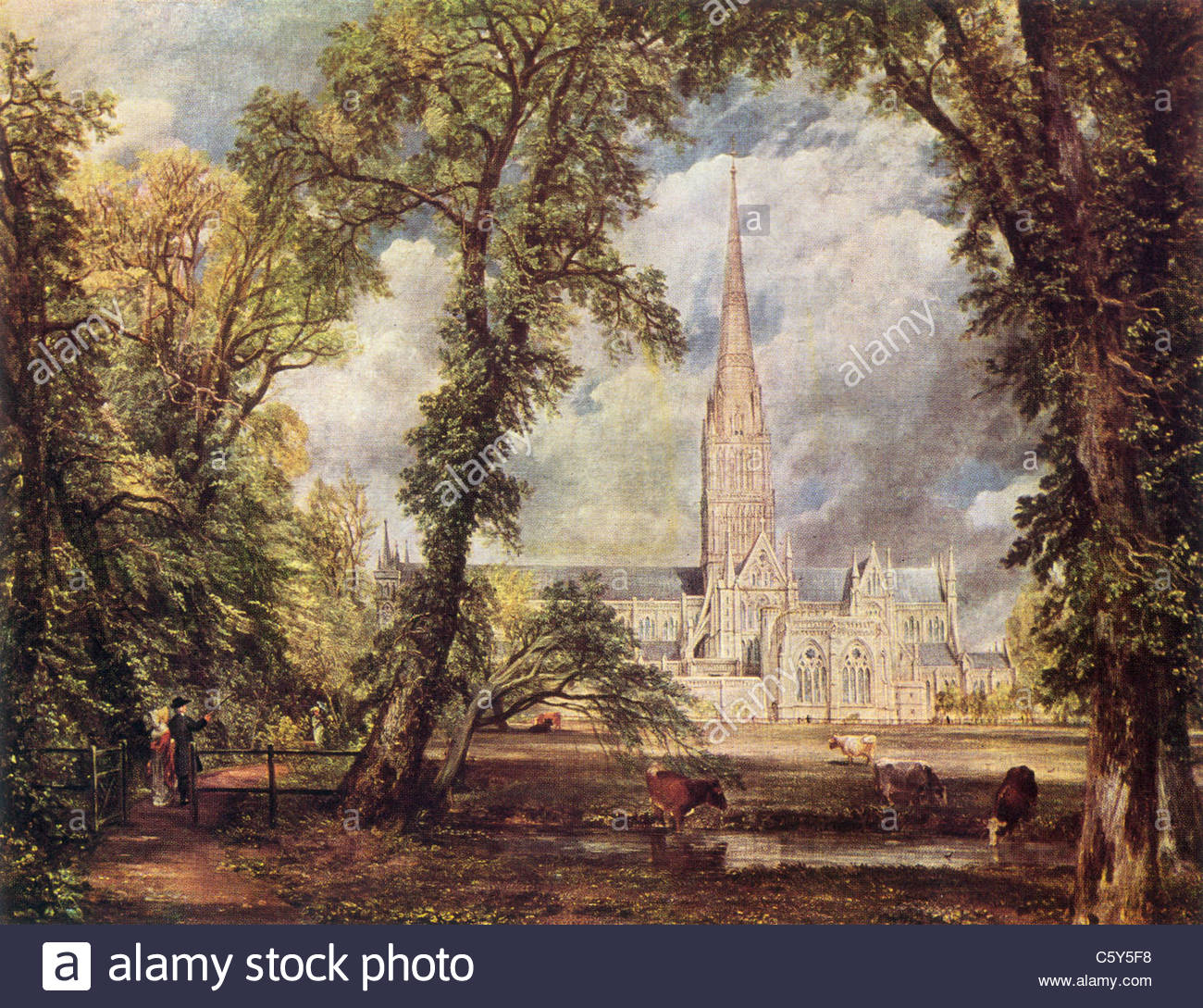 1300x1089 Painting By John Constable 1776 1837 Salisbury Cathedral - 1776 Painting