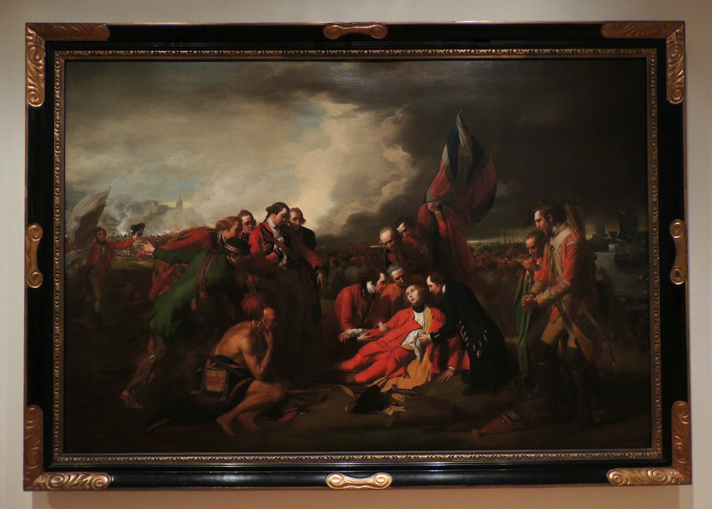 1024x732 1776 Painting The Death Of General Wolfe - 1776 Painting