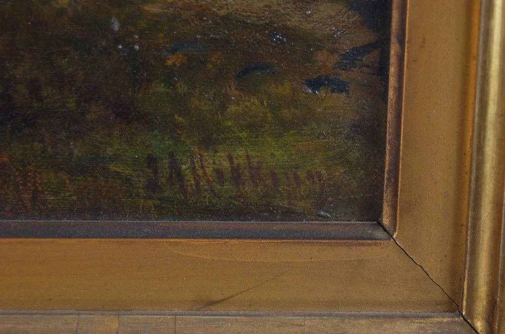 1024x679 1800s American Landscape Oil Painting Joseph Antonio Hekking - 1800s Painting