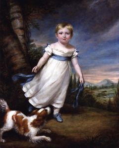 240x300 Young Boy Of 1800's Victorian Era In White Frock Painting Art Real - 1800s Painting