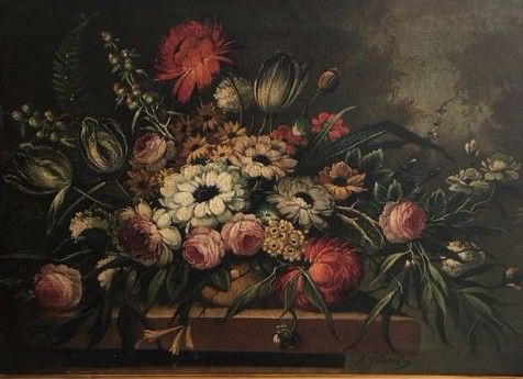 476x345 Signed A.m. Gabrielis - 1800s Painting