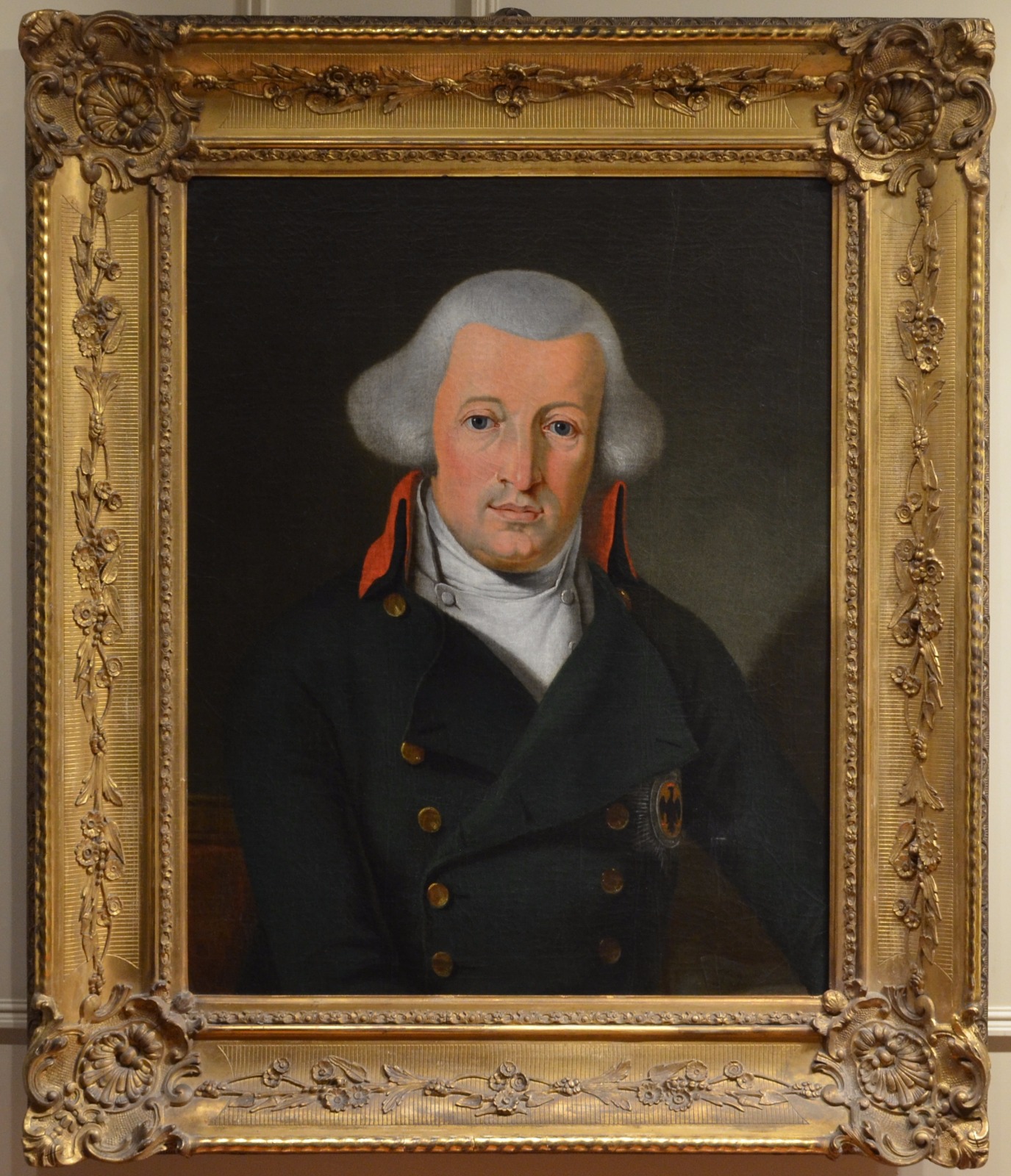 1375x1600 Superb Late 18th Century Oil Painting Of An Officer In Uniform - 18th Century Painting