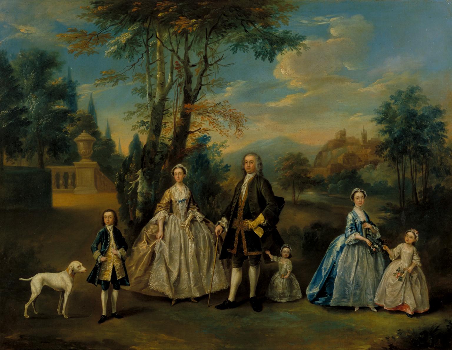 1536x1190 A Family Group In A Landscape', Unknown Artist, Britain, C.1750 Tate - 18th Century Painting