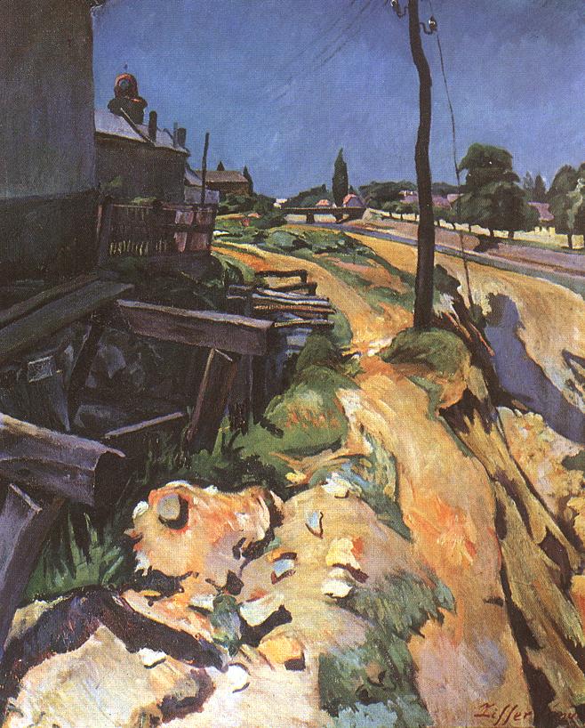 658x818 Banks Of The Zazar - 1920s Painting