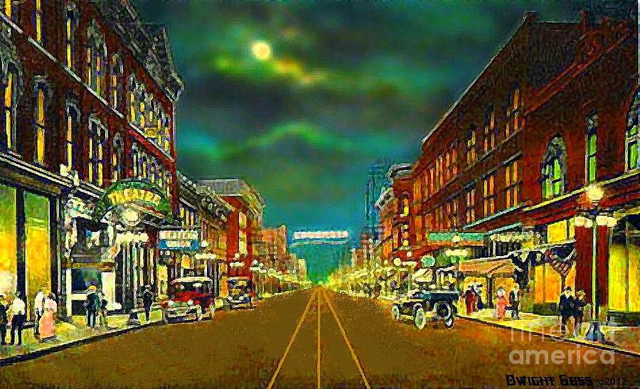 900x547 Olympic Theatre In Bristol Tn And Va In The 1920's Painting By - 1920s Painting