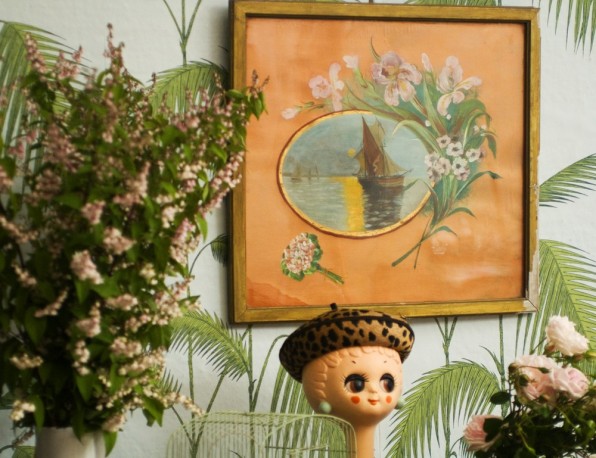 596x458 Antique,vintage 1900, 1920s, Painting On Silk, Oil On Silk, Sailboats - 1920s Painting