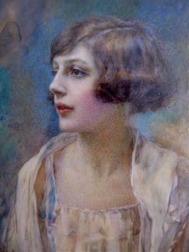 375x500 Best 10 Portrait Miniatures Ideas On Miniature - 1920s Portrait Painting
