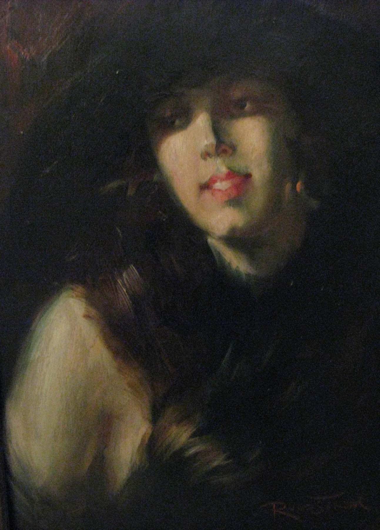 1293x1800 Carl Runnstrom Swedish 1920s Oil Portrait Art Deco Modernism - 1920s Portrait Painting