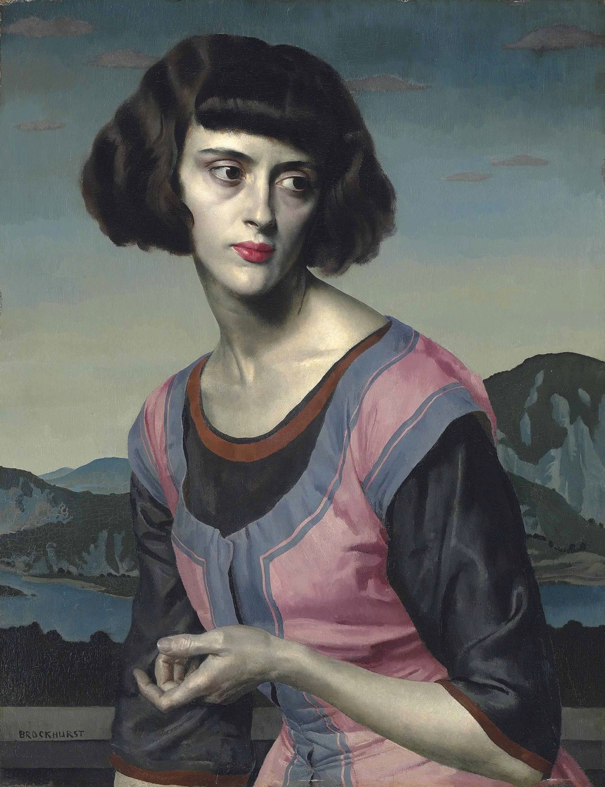 1231x1600 Gerald Brockhurst (English, 1890 1978), Nadia, Probably Early - 1920s Portrait Painting