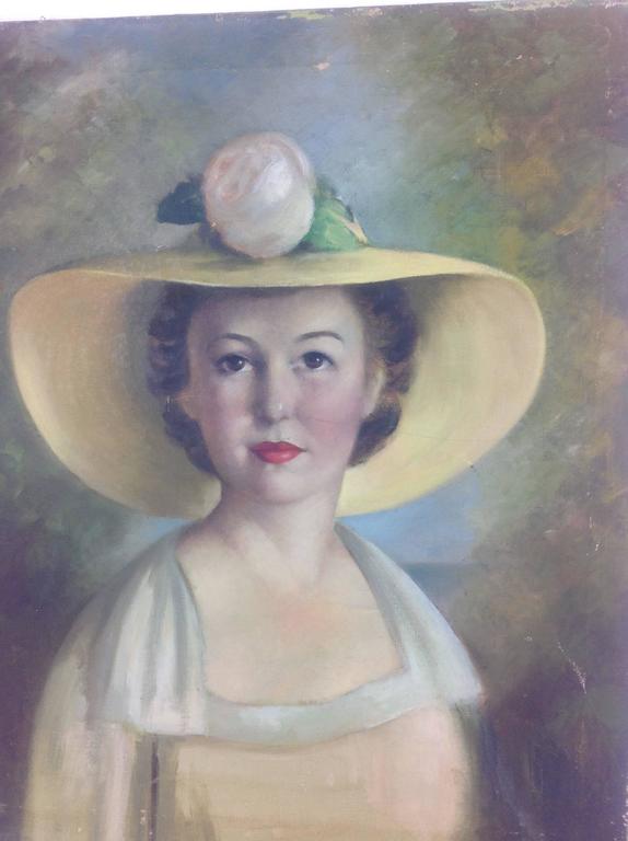 574x768 Unknown - 1920s Portrait Painting