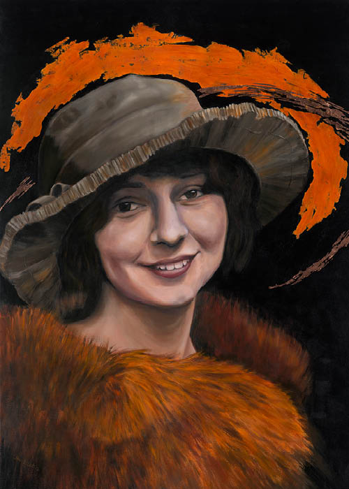500x700 Video How To Paint A Portrait From The 1920s - 1920s Portrait Painting