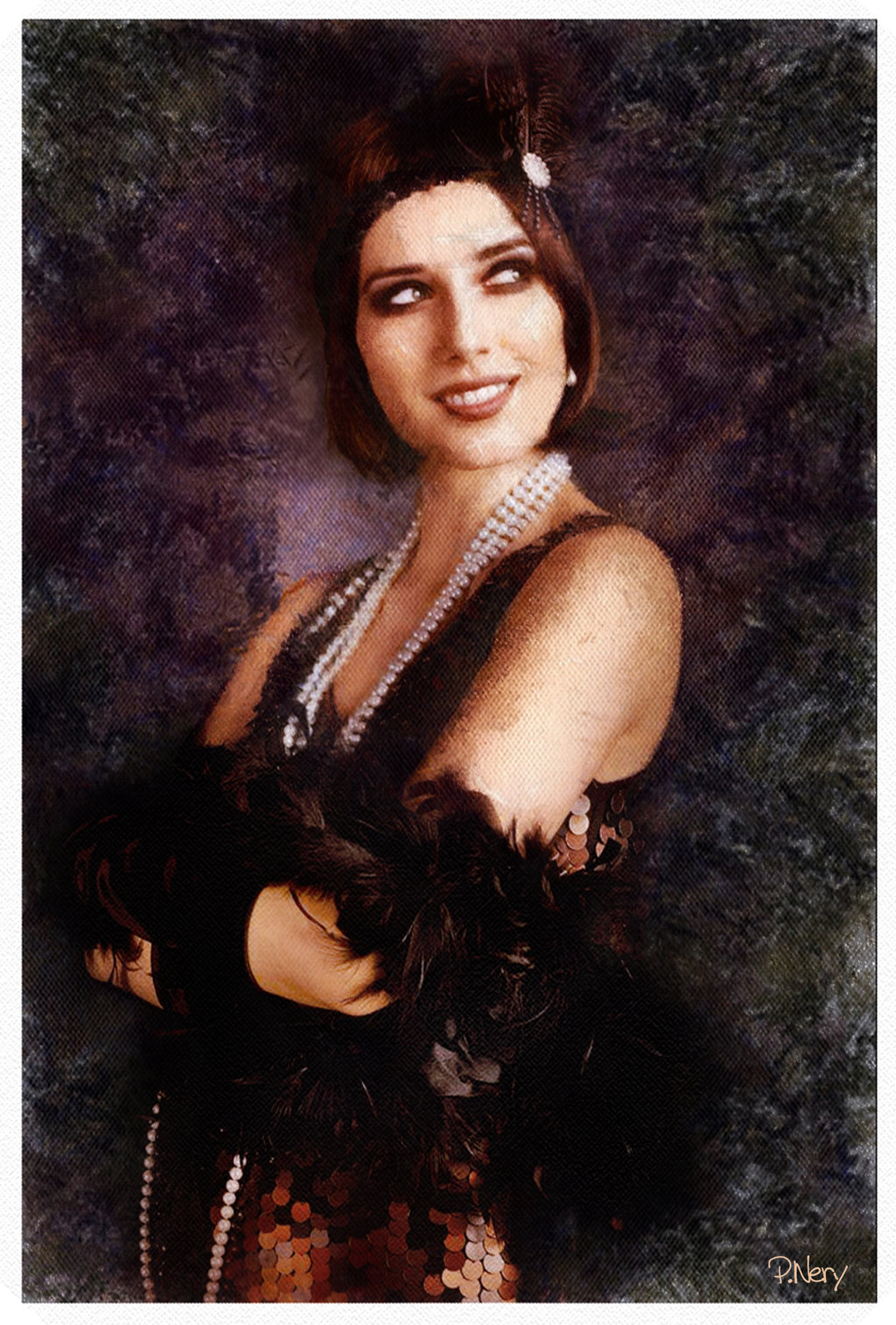 1024x1514 1920s Girl - 1920s Portrait Painting