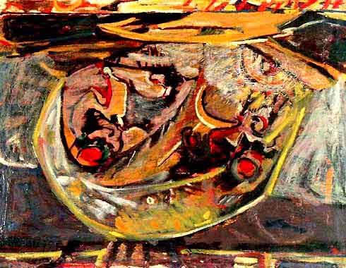 490x380 Fred Martin Paintings - 1950 Painting