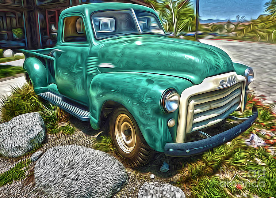 900x647 1950s Gmc Truck Painting By Gregory Dyer - 1950 Painting