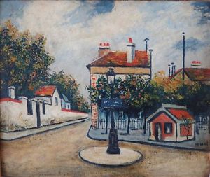 300x253 Maclet Paris, Antique Place Of Montmartre - 1950s Painting