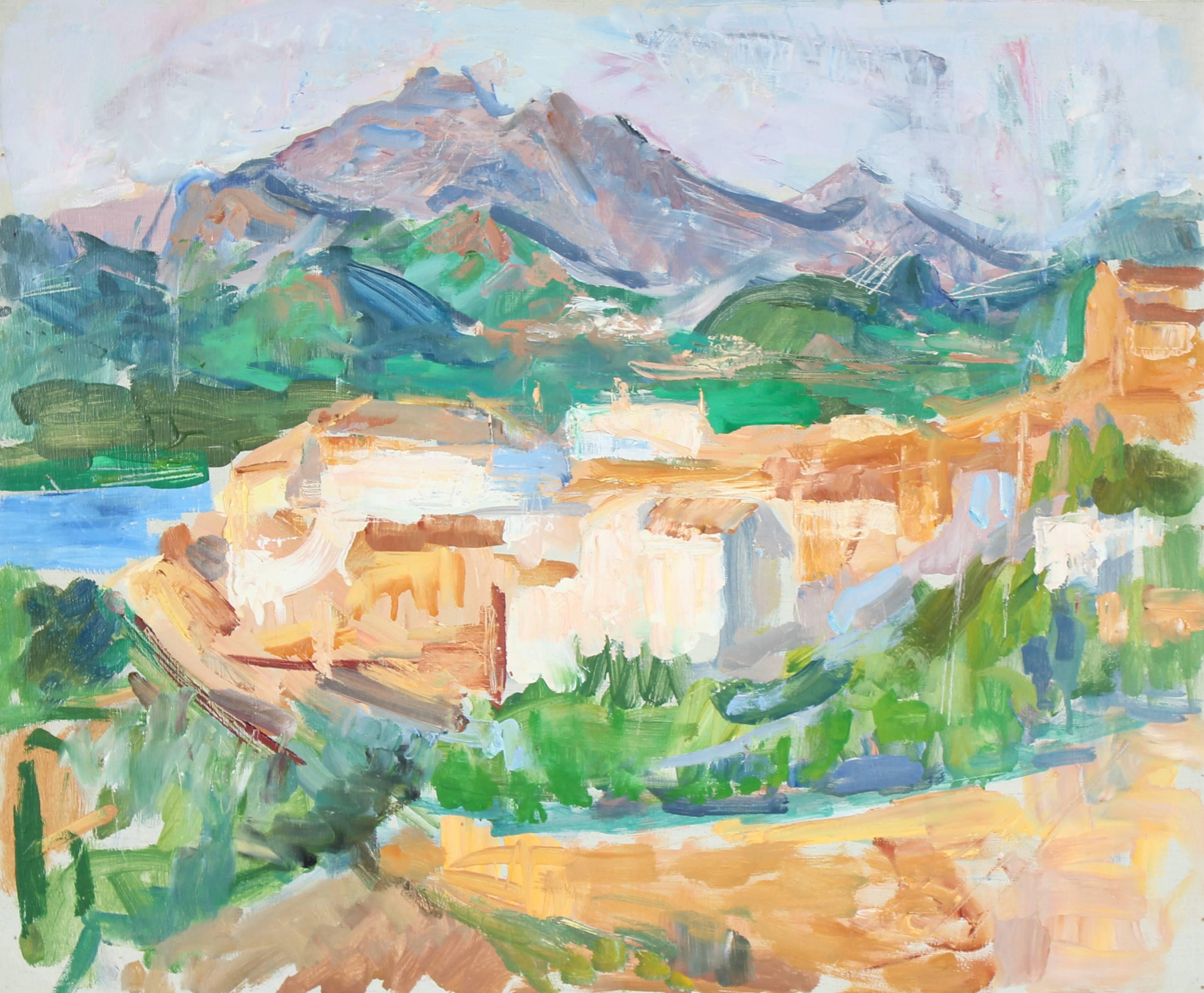 3123x2577 Gerald Wasserman - 1950s Painting