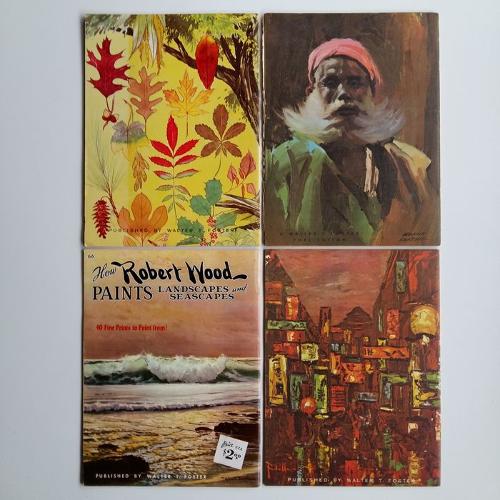 700x700 Handbooks Lot With 16 Vintage Workbooks About Drawing - 1960s Painting