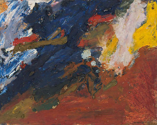 550x436 Paintings You Can Jump On George Mcneil In The 1960s - 1960s Painting